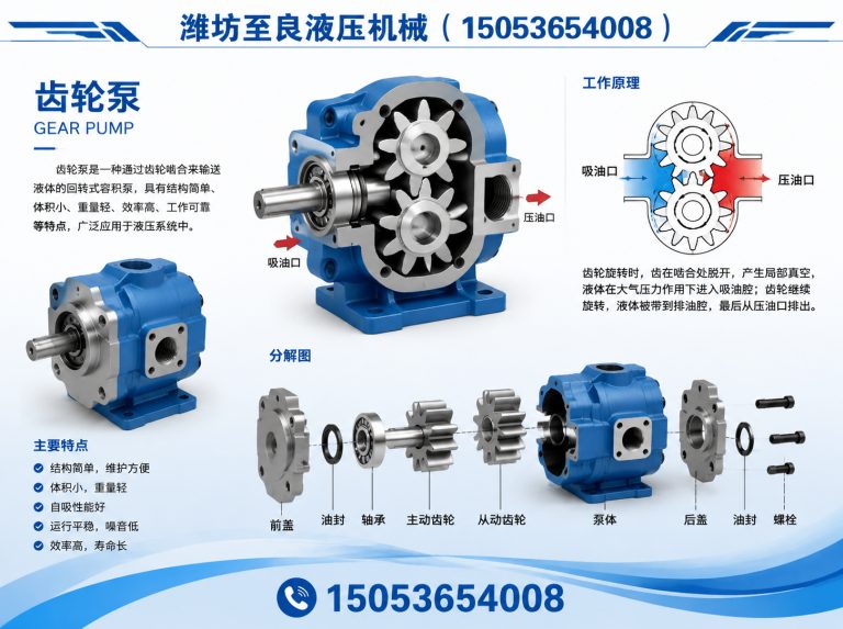 潍坊装载机液压泵展示图